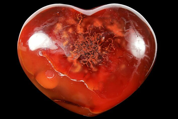 Colorful Carnelian Agate Heart #125825